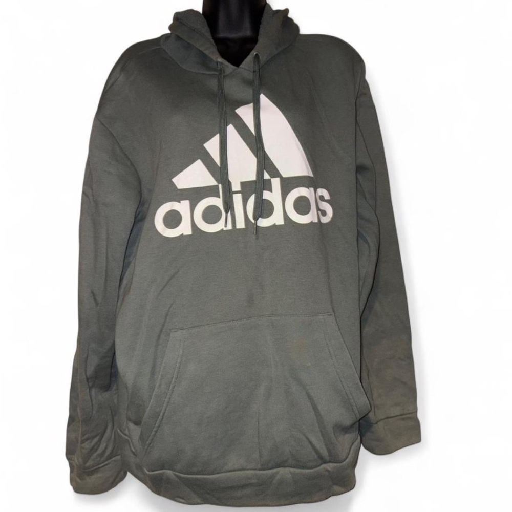 Adidas Men's Dark Gray Hoodie